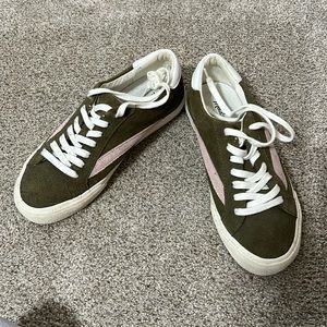 Madewell green with pink sneakers women’s 6.5